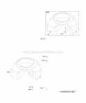 Blower Housings Diagram and Parts List for 350776-1046-A2  Briggs and Stratton Engine